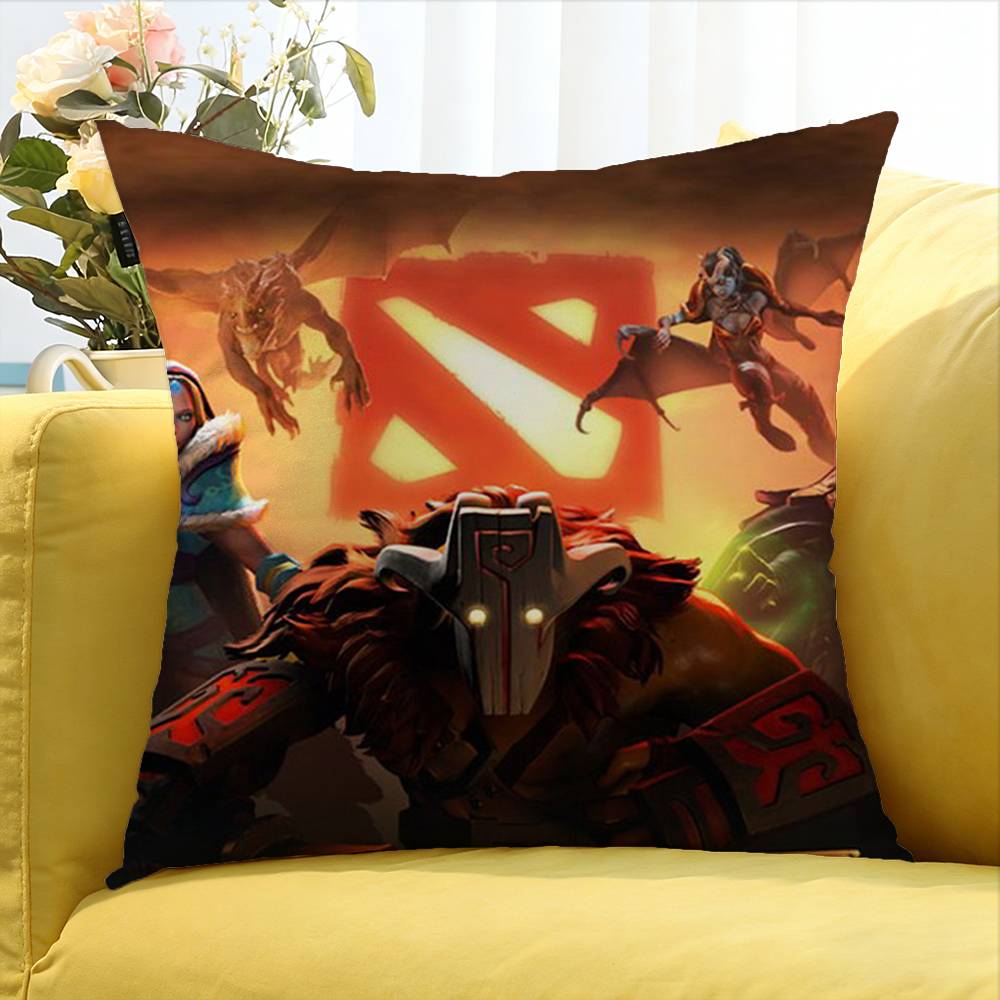 Game D-Dota-2 Various Sizes Square Pillow Case For Car Home Bedchamber Decor