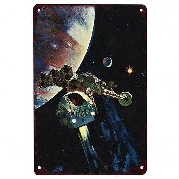 Poster Film Științifico-Fantastic Semn Metalic Placă Vintage Semn din Tinichea Placă Decor de Perete Pentru Bar Club Man Cave Art Pictură Poster Film