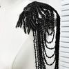 2PCS Chain Tassel Shoulder Ornaments DIY Performance Clothing Wedding Dress Evening Dress Sewing Patch Fashion Shoulder Board