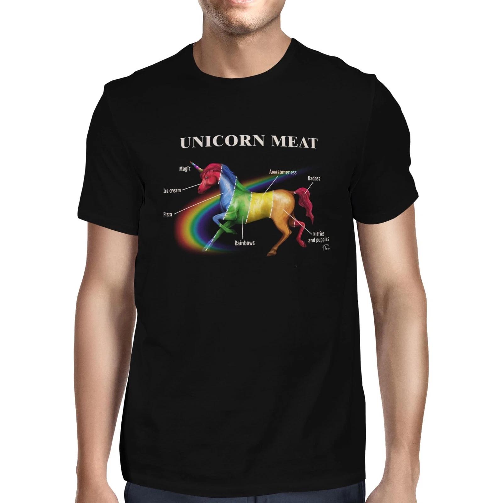 1Tee Mens Guide To Unicorn Meat T-Shirt XS