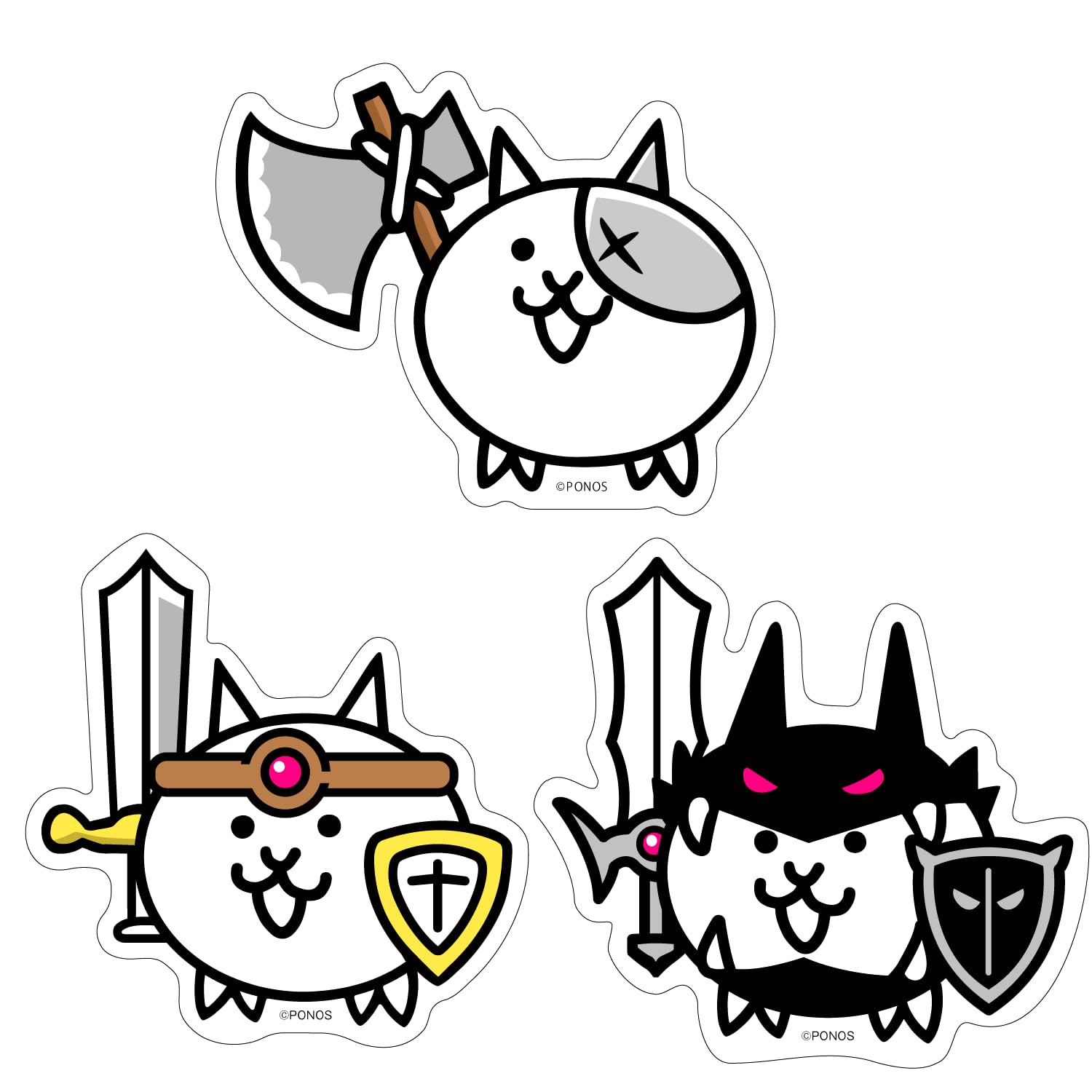 

Набор оригинальных наклеек Nyanko Daishouten Battle Cats The Battle Cats белый