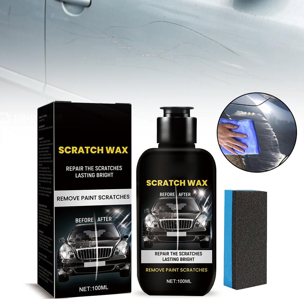 PDTO Car Scratch Remover Wax Repair Polishing Scratches Cream Removal Sponge Kit