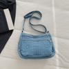 Casual Denim Crossbody Bag Women's Lightweight Commuter Shoulder Bag Fashionable New Style Versatile Korean Design