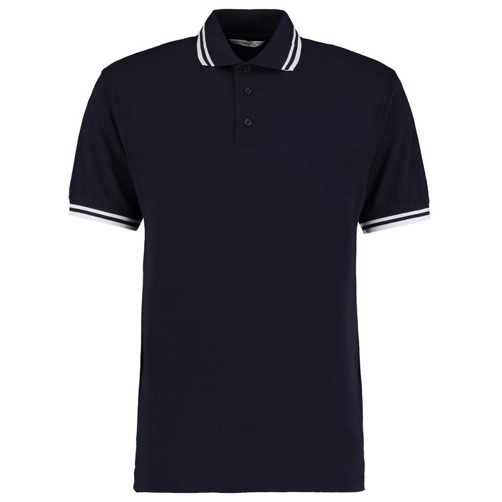 Kustom Kit Mens Tipped PiquÃ© Short Sleeve Polo Shirt