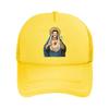Religious Figure Parody Art Fashion Mesh Baseball Cap Breathable Casual  Hats Outdoor For Unisexs And Womens