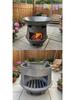 Thickened Cast Iron Firewood Stove - Multi-Use Heating & BBQ Stove