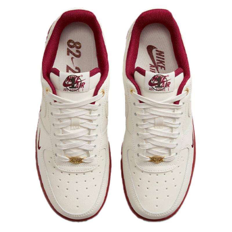 Nike Air Force 1 '07 Se '40th Anniversary   Sail Team Red' Women's Sneakers DQ7582-100