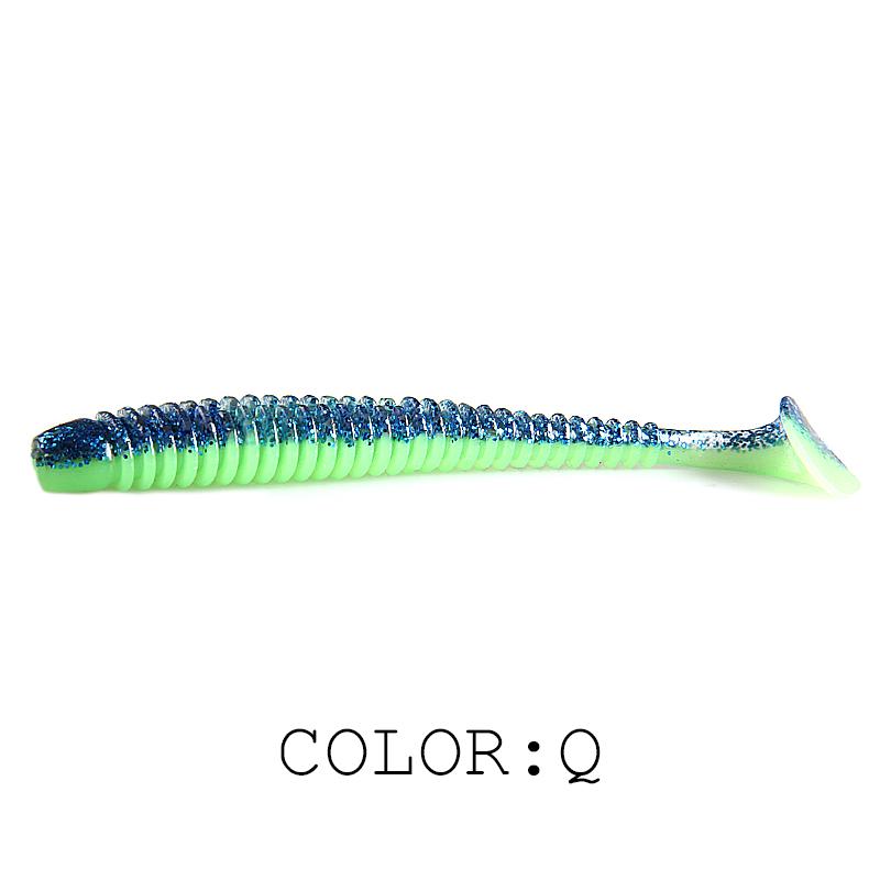 2025 HOT Impact Ring Shad Fishing Lure Soft 63mm 80mm 97mm Plastics Baits Swimbait Jigging LureBait perch Lures