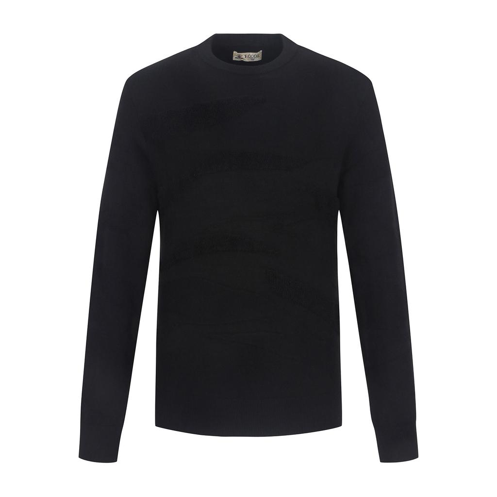 FERRAROMILANO Boucle Round Sweater Black (Am0Drd35139)