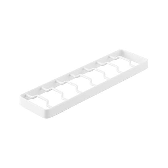 Yamazaki Jitsugyo (Yamazaki) Bowl Stand S White W32 x D8.6 x H2.2cm Tower Stand Upright Storage Drawer/Cupboard Storage 1371