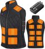 Sumeriy Electric Heated Vest with Expandable 17 Heating Fast Up To 15 Hours of Continuous Three Temperature Independent Front and Rear Temperature