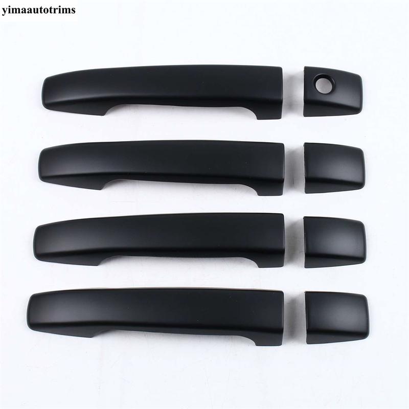 For Subaru Forester SH 2008 2009 2010 2011 2012 ABS Chrome Carbon Fiber Black Door Handle Cover Trims Car Styling Accessories