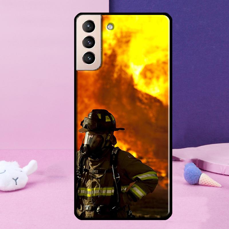 Feuerwehrheld Handyhülle Für Samsung Galaxy S25 S24 Ultra S9 S10 S20 S21 S22 Plus S23 FE S24 FE Hülle
