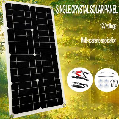 Single Crystal Solar Panel Dual USB DC Single Crystal Semi-Flexible Solar Charger Suitable For Caravan Camper Battery Charg 2025