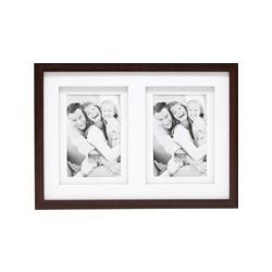 Cadre photo - DEKNUDT - S65KQ2 - Bois galerie brun - 2 à 4 photos - 13x18 cm