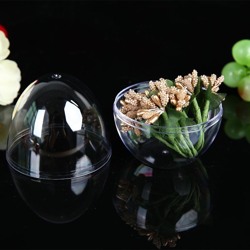 Transparent Egg-Shaped Makeup Sponge Storage Box