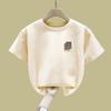 Kids Cotton Loose Short Sleeve T Shirt Summer Round Neck Top For Boys And Girls Fashion Casual Wear