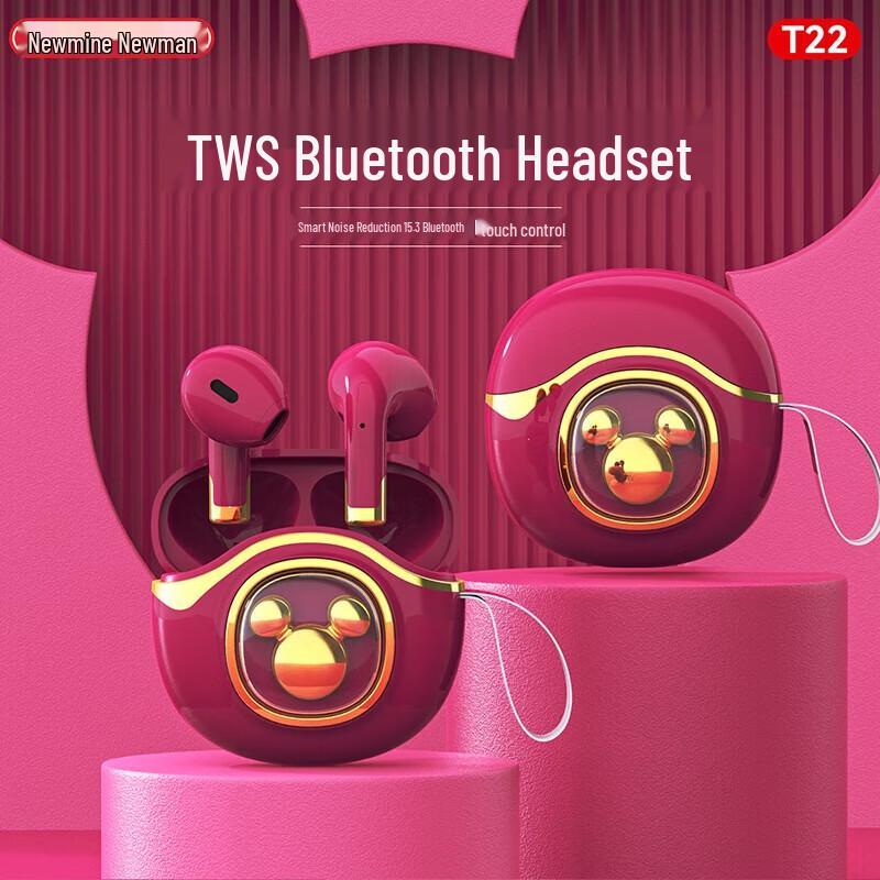 Newmine T22 TWS 5.3 Clip-on Bluetooth Earbuds
