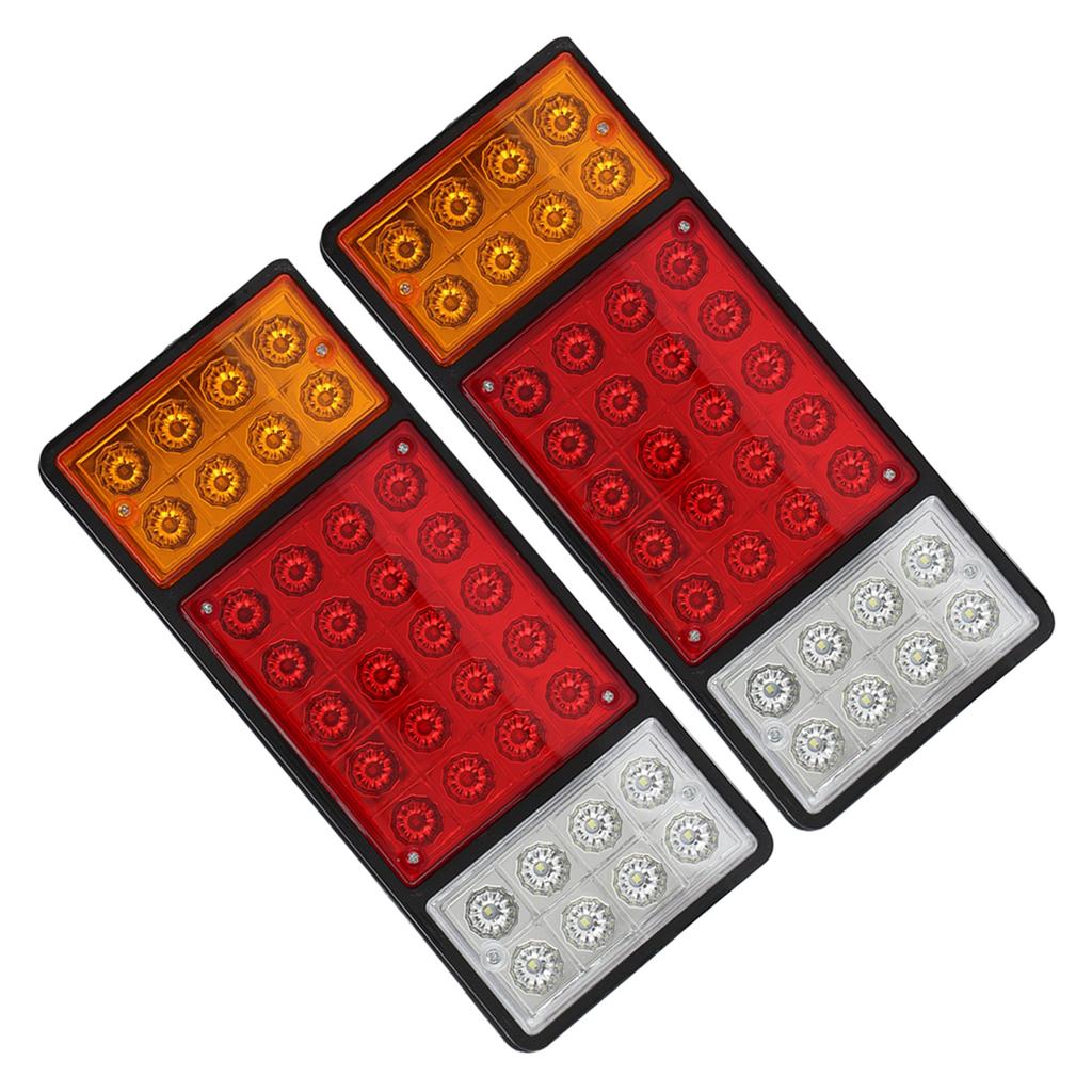 2 Pcs Rear Tail Lights 12V 36 LED High Visibility Signal Indicator Lamp for Caravan Truck