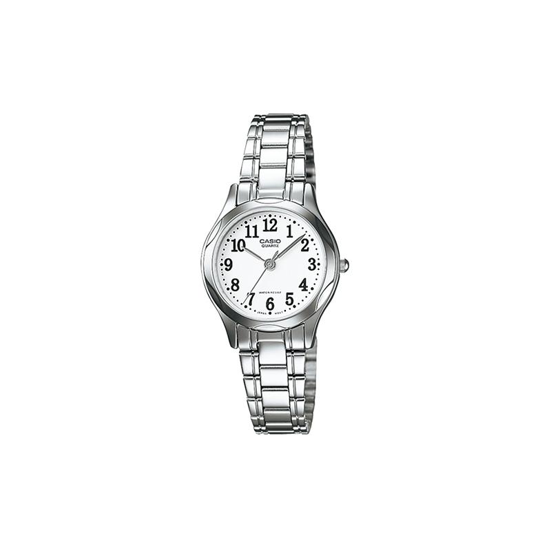 

Casio STANDARD series steel band white dial watch quartz movement stainless steel strap Japanese and Korean watch women s watch white LTP-1275D-7B білий