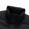 Mens Winter Hooded Puffer Jacket With White Duck Down 76-80% Fill Power 550 Loose Fit Long Length Casual Outdoor