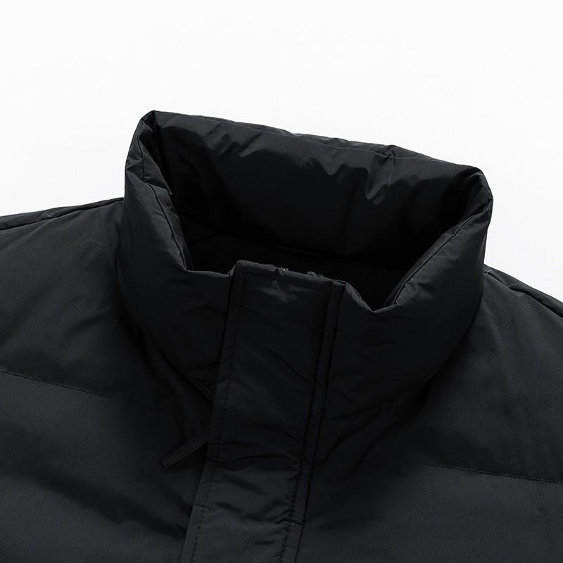 Mens Winter Hooded Puffer Jacket With White Duck Down 76-80% Fill Power 550 Loose Fit Long Length Casual Outdoor