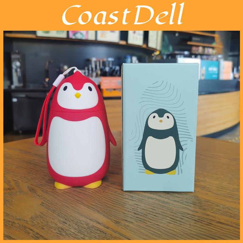 Penguin Water Bottle With Silicone Strap For Travel And Office Use