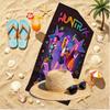 KPop Demon Hunters Print Beach Towel, Versatile Lightweight Absorbent Beach Towel for Pool Surf Yoga Bathroom, Perfect Birthday Holiday Gift