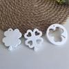 Flexible Pendant Mold Craft Molds Four Leaf Plant Shape Keychain Mould Crafting Accessories Present for Crafting Lover