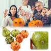 Pack Of 8 Artificial Pumpkins / Realistic Fall Decorations For Thanksgiving And Halloween / Small Plastic Pumpkins For Home And Garden Decoration