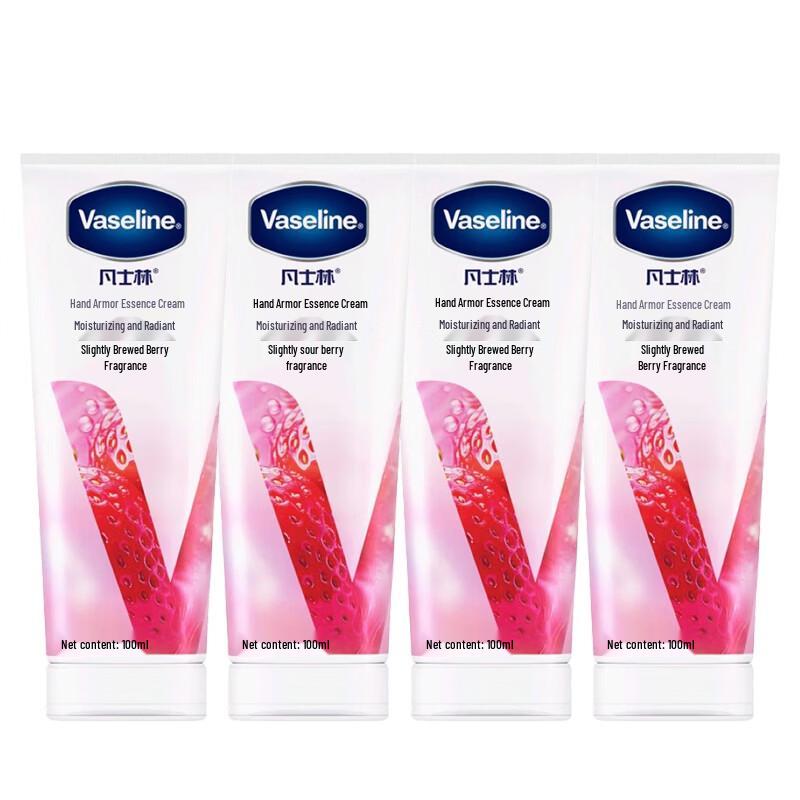 Vaseline Berry Scented Hand & Nail Cream 4-Pack