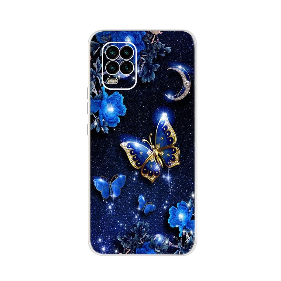 For Xiaomi Mi 10 Lite 5G Case Cute Cat Butterfly Soft Silicone Phone Cases For Xiaomi Mi 10 Lite 10Lite Back Cover Fundas Bumper
