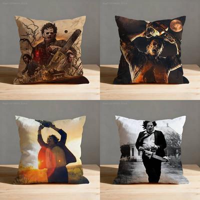 S-Saw Horror M-Massacre Pillow Case For Sofa Decor Car Office Room Printing Cushion Cover Decorations and Protector