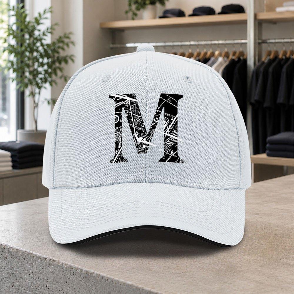M Graffiti Baseball Cap For Men Lightweight Adjustable Duckbill Hat With Mthemed Design For Weddings Parties Birthdays