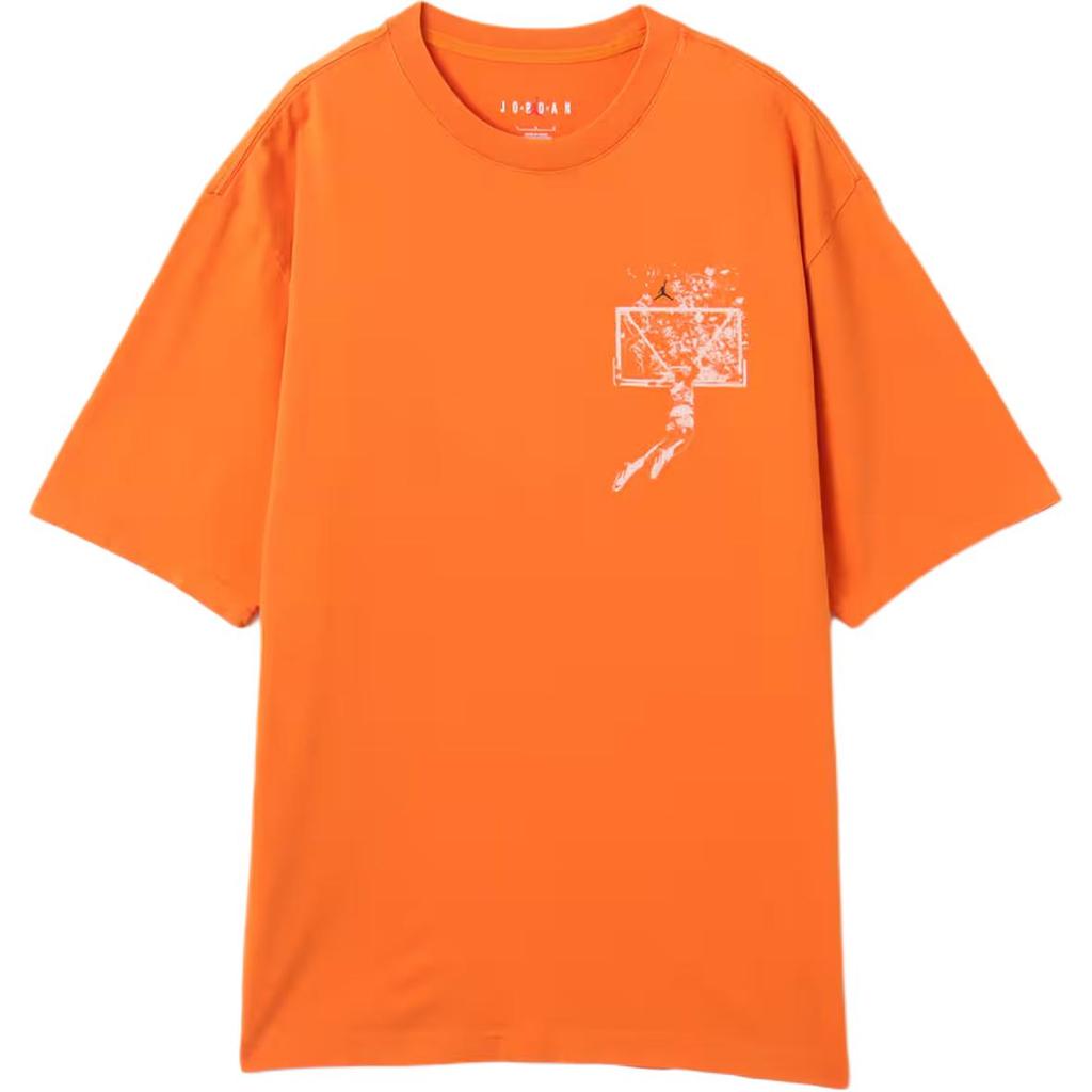 Nike Printed Loose Fit Round Neck Short Sleeve T-Shirt Men tops Starfish-Red IB3297-805