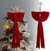 Christmas Red Oversized Bow Ribbon Christmas Tree Decoration