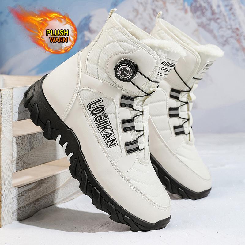 2025 Winter Neue Herren Schneestiefel, Verdickt & Baumwollgefüttert, Vielseitiger Trendiger Stil, Outdoor-Bekleidung mit Street-Vibe