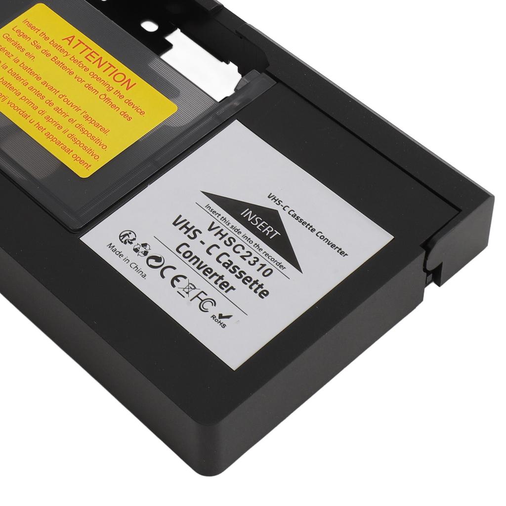Cassette Converter Video Cassette Adaptor One Key Control User Friendly Playback Recording Motorized for S‑VHS‑C S‑VHS