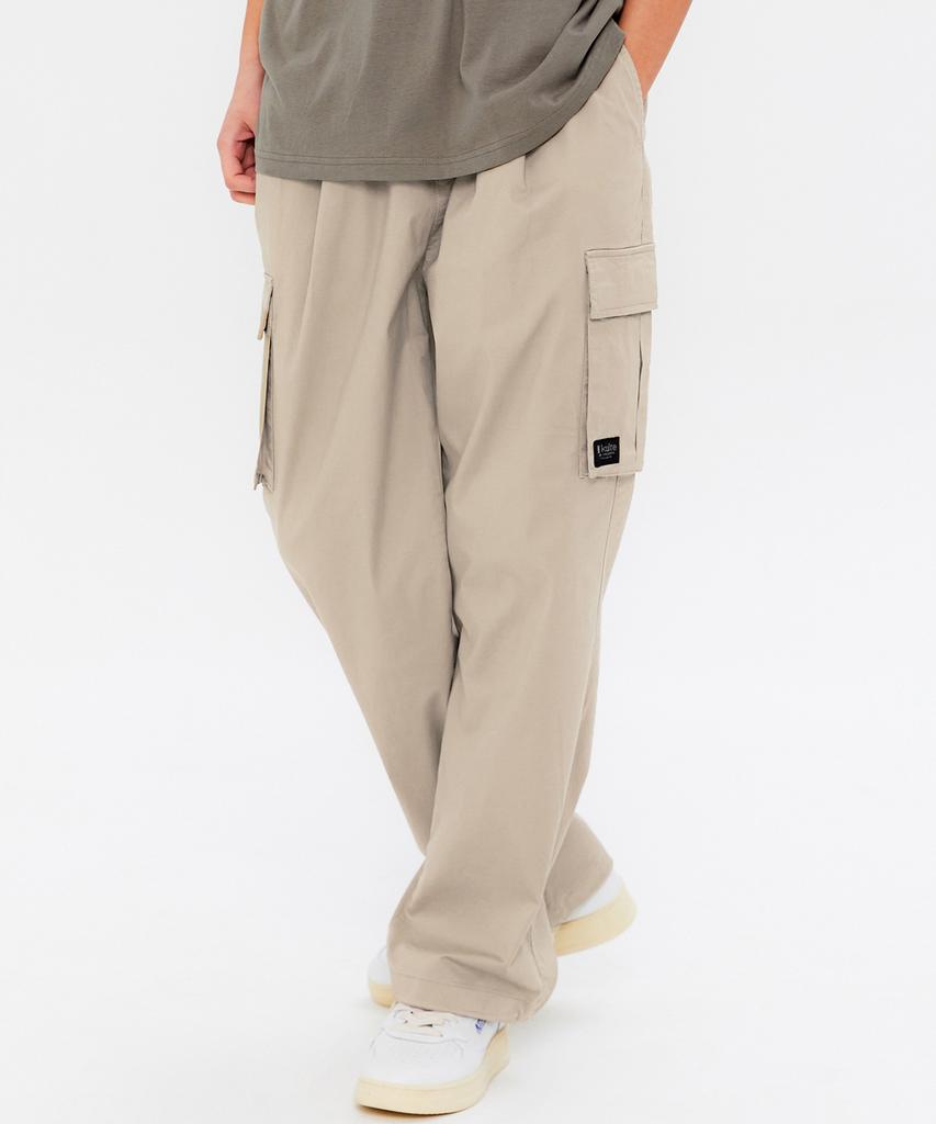 KULTE Wide Cargo Pants Light Beige