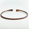 Pure Copper Cuff Bracelet Hypoallergenic Fashion Design Smooth Vintage Finish for Trendsetters Daily Street Wear