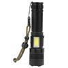 XHP70+COB Red and White Light Strong Brightness Zoom Flashlight Charging Torch Equipment