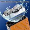 2026 Latest Model  2026 New R-12 Luggage Electric Shaver, Portable Rotary Dual Ring Electric Shaver, Fully Waterproof Fast Charging Long Ba
