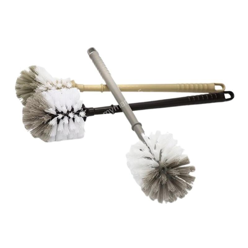 Round toilet brush