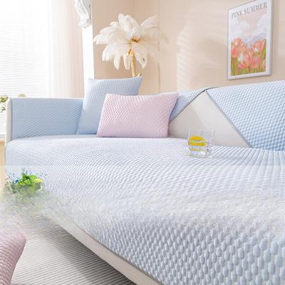 Summer Ice Silk Sofa Cushion Non-Slip Cover Cover Simple Cover Cloth Technology Cool Feeling Seat Cushion for Summer Sofa Cover