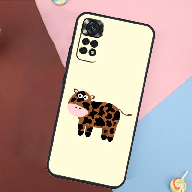 Cartoon Cute Cow Spots Cover For Xiaomi Redmi Note 14 13 Pro 12 11 9 10 9S 10S 11S 12S Redmi 14C 10C 12C 13C Case