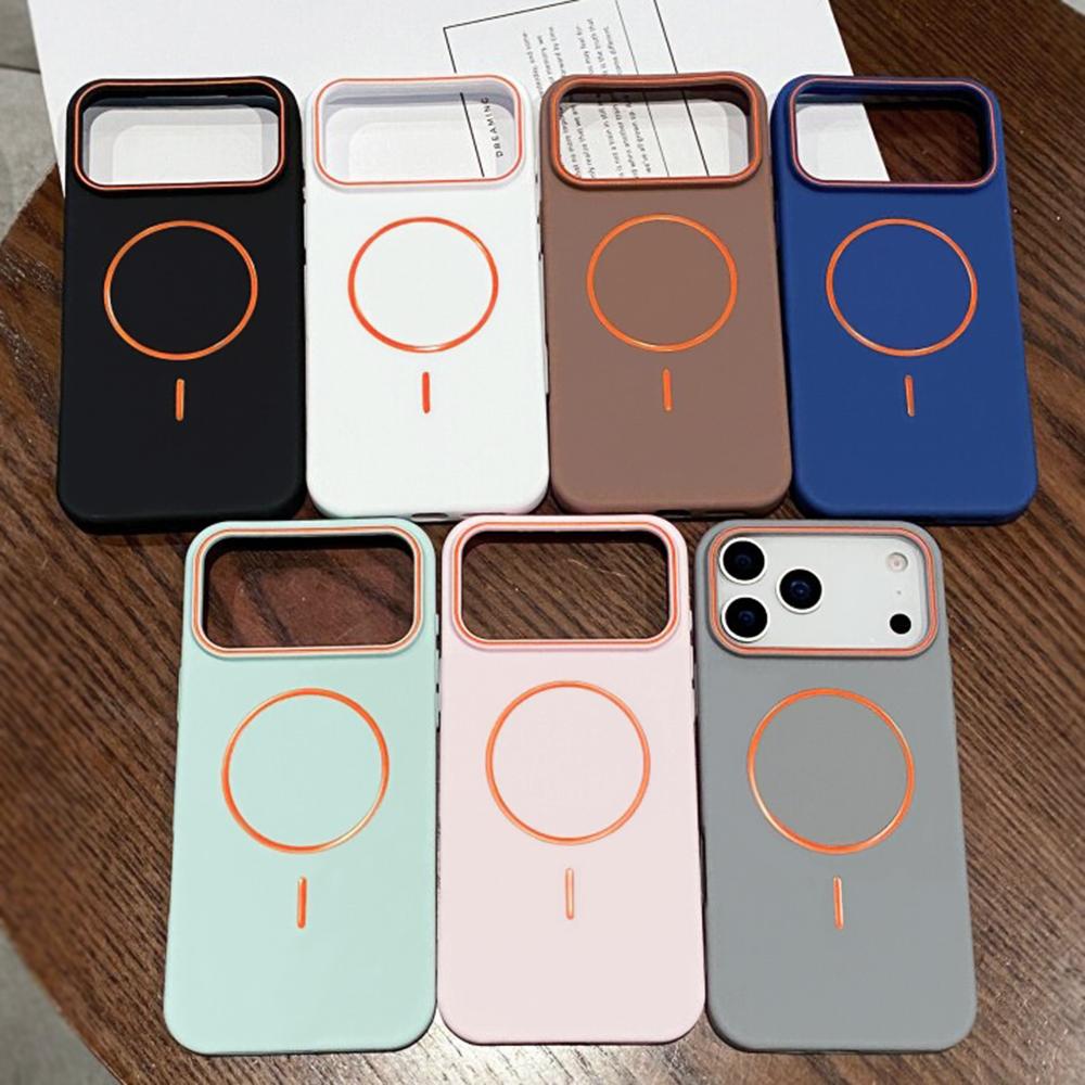 Luxury For Magsafe Soft Silicone Phone Case For iPhone 11 12 13 14 15 16 17 Pro Max Magnetic Wireless Charging Back Case Cover