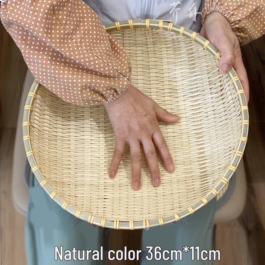 Geflochtener Bambus-Worfelkorb: Kehrblech, Reissieb, Dampfbrötchenkorb, Aufbewahrungskorb, Spülwanne für Gemüse in der Küche