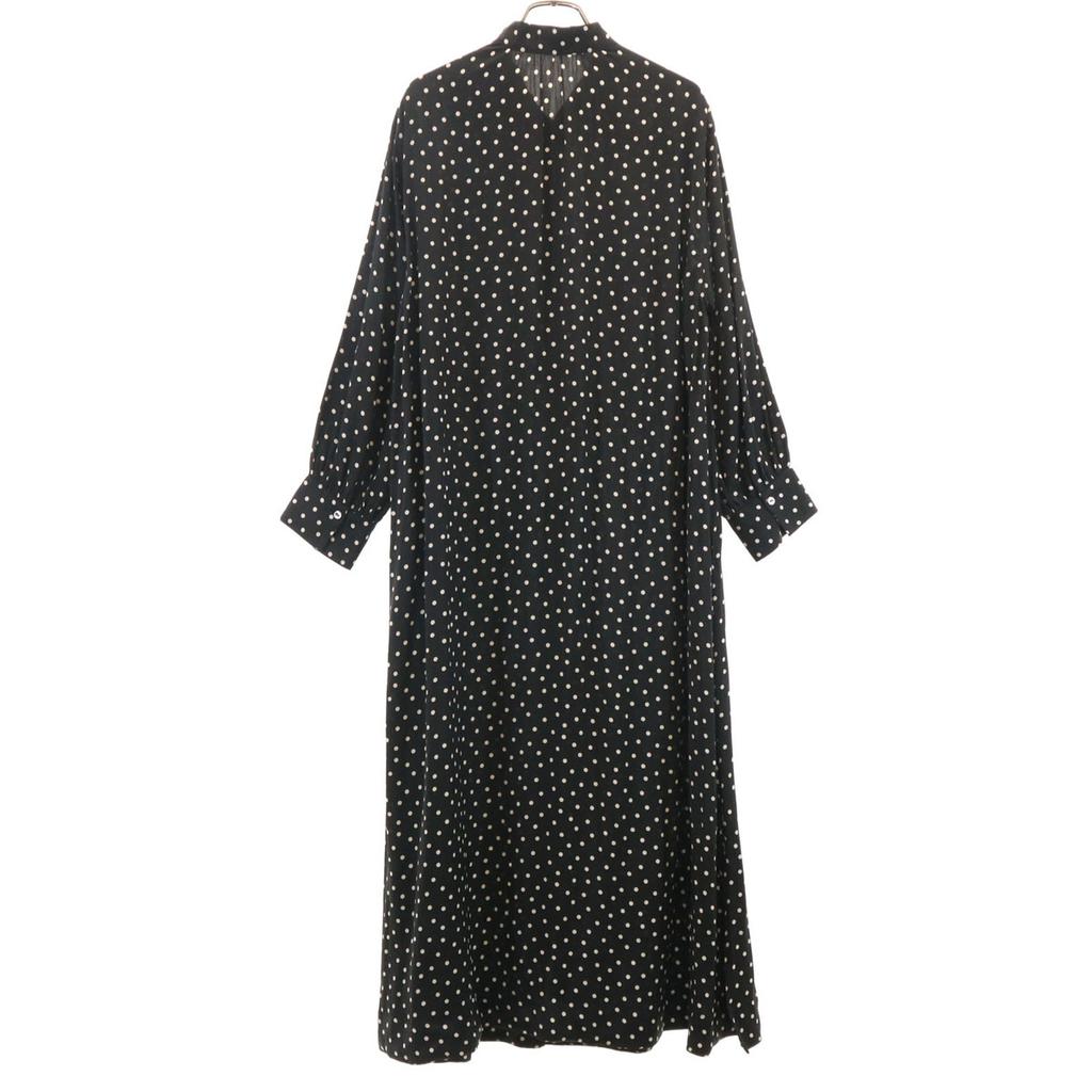 Plage Made In Japan Dot Pattern Long Sleeve Shirt Dress 38 Polka Dot Women Used