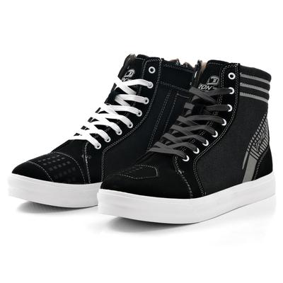 Botas de Motociclismo IRON com Solas Grossas e Pretas JIA'S Masculinas de Cano Alto, Respiráveis, Resistentes à Abrasão, Protetoras, Design Antiderrapante,