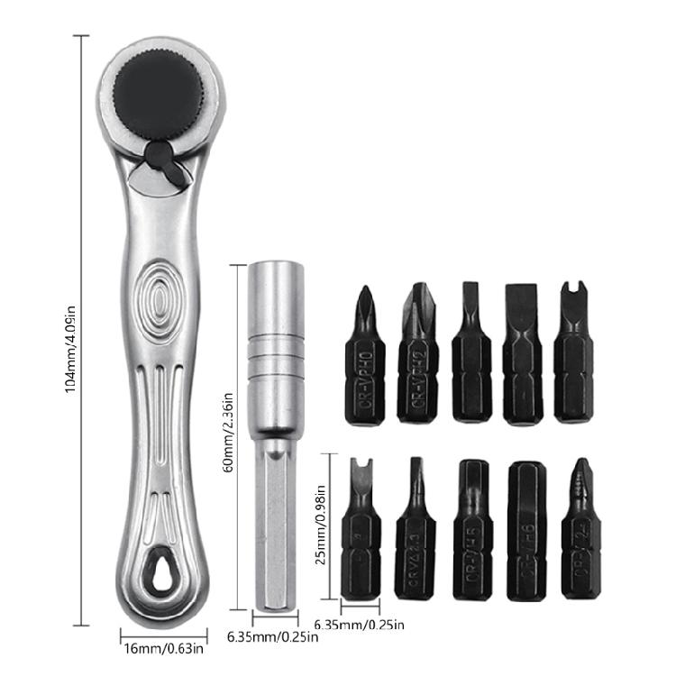 1/4Inch Ratcheting Wrenches Drive Ratcheting Wrenches Tool Multifuntion